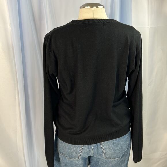 Black Crew Neck Sweater - Picture 2 of 7